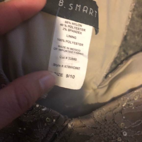 Formal dress/Gown Taupe Lace - Picture 5 of 5